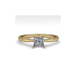 .50 ctw Princess Cut VS/SI Diamond Engagement Ring 14K Yellow Gold