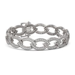 7.5 ctw Diamond Designer Bracelet 18K White Gold