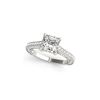 Image 1 : 1.3 ctw Certified VS/SI Princess Diamond Ring 18K White Gold