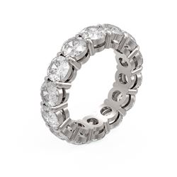 7.28 ctw Diamond Ring 18K White Gold