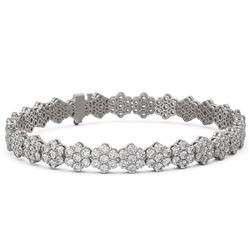 14 ctw Diamond Designer Bracelet 18K White Gold