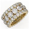 Image 1 : 13.12 ctw Diamond Eternity Ring 18K Yellow Gold