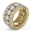 Image 2 : 13.12 ctw Diamond Eternity Ring 18K Yellow Gold