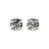 Image 1 : 1.11 ctw Certified Quality Diamond Stud Earrings 10K Yellow Gold