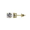 Image 2 : 1.11 ctw Certified Quality Diamond Stud Earrings 10K Yellow Gold