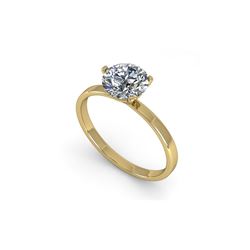 .50 ctw Certified VS/SI Diamond Engagement Ring Martini 18K Yellow Gold