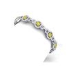 Image 1 : 9 ctw SI/I Fancy Yellow Diamond Bracelet 18K White Gold