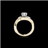 Image 2 : 2.26 ctw Certified Diamond Bypass Solitaire Ring 10K Yellow Gold