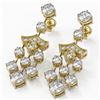 Image 1 : 5.5 ctw Cushion Cut Diamond Designer Earrings 18K Yellow Gold