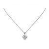 Image 2 : 1.5 ctw Princess Cut Diamond Designer Necklace 18K White Gold