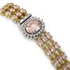 Image 2 : 25.42 ctw Morganite & Diamond Bracelet 14K Yellow Gold