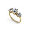 Image 2 : 2 ctw Past Present Future Certified VS/SI Diamond Ring 18K Yellow Gold