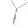 Image 2 : 3 ctw Diamond Necklace 18K Rose Gold