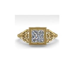 1.0 ctw VS/SI Princess Diamond Engagement Ring 18K Yellow Gold