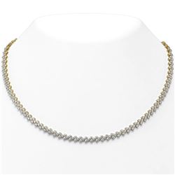 18 ctw Diamond Designer Necklace 18K Yellow Gold
