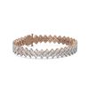 Image 1 : 16 ctw Princess Diamond Designer Bracelet 18K Rose Gold