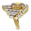 Image 2 : 9.48 ctw Canary Citrine & Diamond Ring 18K Yellow Gold