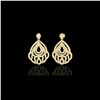 Image 1 : 3 ctw Micro Pave VS/SI Diamond Earrings Designer 18K Yellow Gold