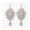 Image 1 : 12 ctw Diamond Earrings 18K Rose Gold