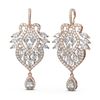 Image 2 : 12 ctw Diamond Earrings 18K Rose Gold