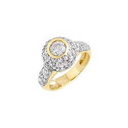 2.20 ctw Certified VS/SI Diamond Ring 14K Yellow Gold