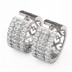 11.44 ctw Marquise Cut Diamond Earrings 18K White Gold