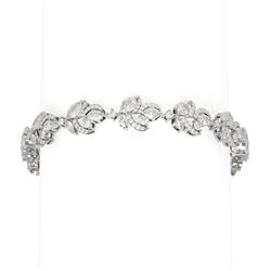 12.17 ctw Diamond Bracelet 18K White Gold