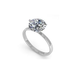 2 ctw Certified VS/SI Diamond Engagement Ring 14K White Gold