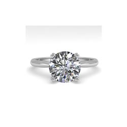 2 ctw Certified VS/SI Diamond Engagement Ring 18K White Gold