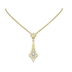 1.64 ctw Diamond Necklace 18K Yellow Gold