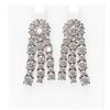 Image 1 : 12.28 ctw Diamond Earrings 18K Rose Gold