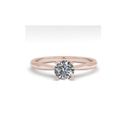 .54 ctw VS/SI Diamond Engagement Designer Ring 14K Rose Gold