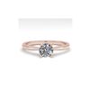 Image 1 : .54 ctw VS/SI Diamond Engagement Designer Ring 14K Rose Gold