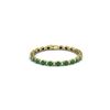 Image 1 : 30.8 ctw Emerald & VS/SI Diamond Eternity Bracelet 10K Yellow Gold