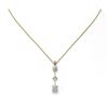 Image 2 : 1.16 ctw Cushion Cut Diamond Designer Necklace 18K Yellow Gold