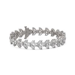 17 ctw Cushion and Marquise cut Diamond Bracelet 18K White Gold