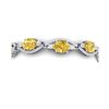 Image 1 : 18.3 ctw Canary Citrine & VS Diamond Bracelet 18K White Gold