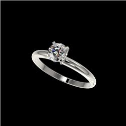 .76 ctw Certified Quality Diamond Engagement Ring 10K White Gold