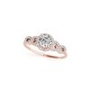 Image 1 : 1.33 ctw Certified VS/SI Diamond Ring 18K Rose Gold