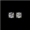 Image 1 : 1.05 ctw Certified Quality Diamond Stud Earrings 10K Yellow Gold
