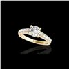 Image 1 : 1.55 ctw Certified Diamond Solitaire Ring 10K Yellow Gold