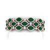 Image 1 : 47.84 ctw Emerald & VS Diamond Bracelet 18K Rose Gold