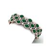 Image 2 : 47.84 ctw Emerald & VS Diamond Bracelet 18K Rose Gold