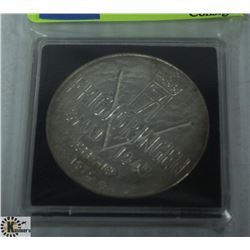 1970 NORWAY 25 KRONER SLVER COIN- 29.5 GRAMS