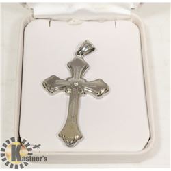 STAINLESS CROSS  PENDANT, 2" TALL