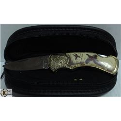 FRANKLIN MINT COLLECTOR KNIFE- GROUSE