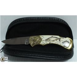 FRANKLIN MINT COLLECTOR KNIFE- TROUT