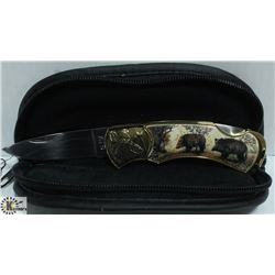 FRANKLIN MINT COLLECTOR KNIFE- BOAR