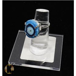 #132- SOLAR QUARTZ RING GEMSTONE SIZE 7