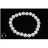 Image 1 : #149- SELENITE BEAD BRACELET 8MM/ 7.5"